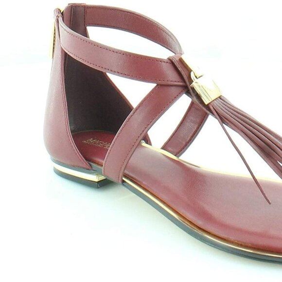 MICHAEL Michael Kors Women Winslow Leather Open Toe Casual Ankle Strap Sandals 8 - Picture 2 of 3